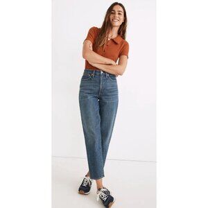 Madewell High Rise Crop Balloon Jeans in Corson Wash-sz 26